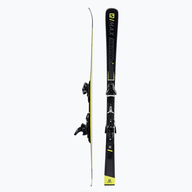 Narty zjazdowe Salomon S/MAX 10 + wiązania E Z12 GW black/yellow 2