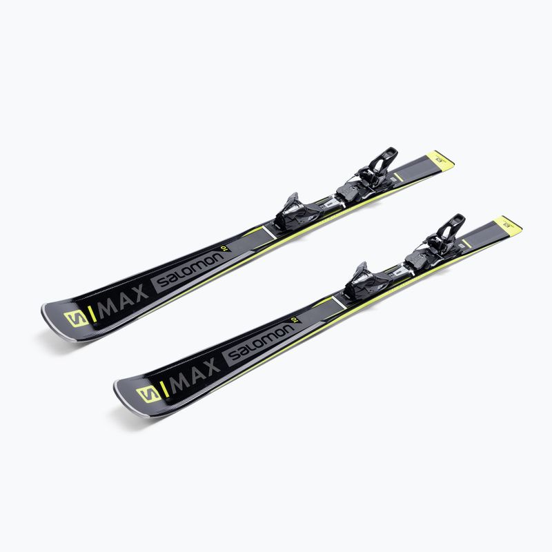 Narty zjazdowe Salomon S/MAX 10 + wiązania E Z12 GW black/yellow 4