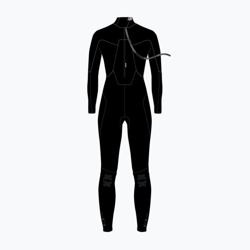 Pianka do pływania damska NeilPryde Serene Fullsuit 5/4/3 mm BZ C1 black 2