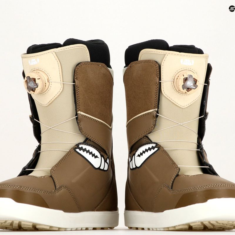 Buty snowboardowe męskie ThirtyTwo Lashed Double Boa Crab Grab '23 brown/tan 7