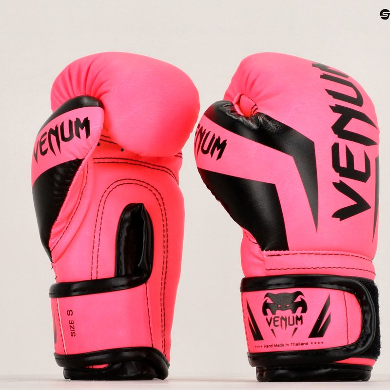 Rękawice bokserskie dziecięce Venum Elite Boxing fluo pink 6