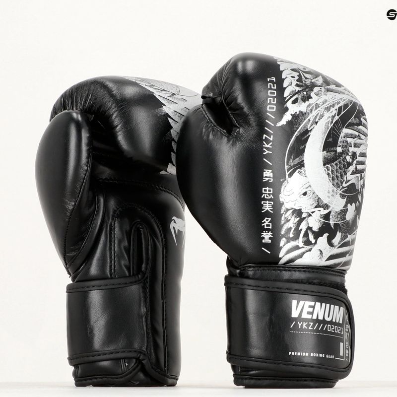 Rękawice bokserskie dziecięce Venum YKZ21 Boxing black/white 6