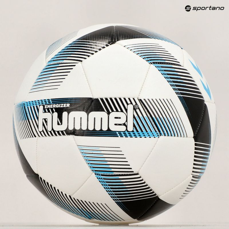 Piłka do piłki nożnej Hummel Energizer FB white/black/blue rozmiar 4 9