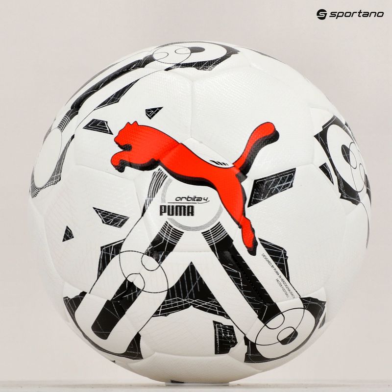 Piłka do piłki nożnej PUMA Orbita 4 HYB puma white/puma black/red rozmiar 5 5