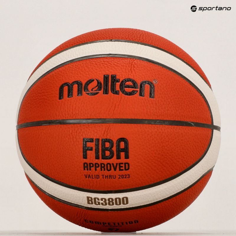 Piłka do koszykówki Molten B7G3800 FIBA pomarańczowa rozmiar 7 4