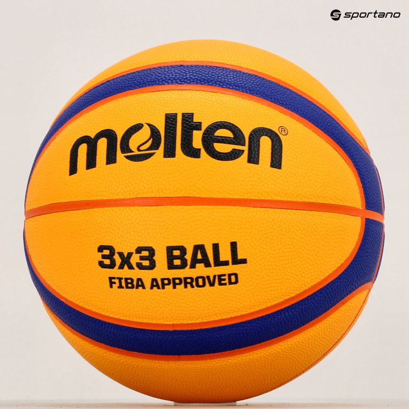 Piłka do koszykówki dziecięca Molten B33T5000 FIBA 3x3 yellow/blue rozmiar 3 5
