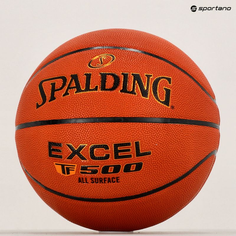 Piłka do koszykówki Spalding TF-500 Excel pomarańczowa rozmiar 7 5