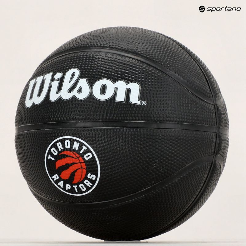 Piłka do koszykówki dziecięca Wilson NBA Team Tribute Mini Toronto Raptors black rozmiar 3 9