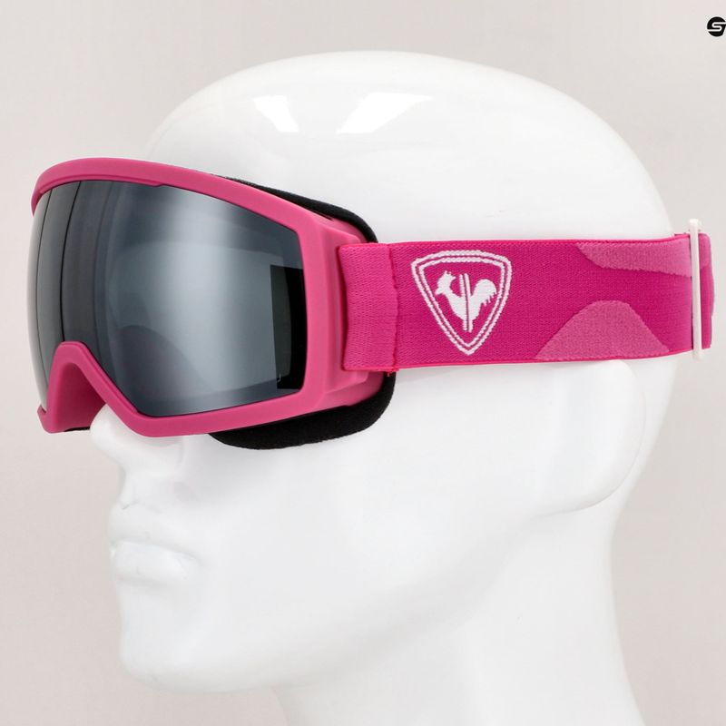 Gogle narciarskie dziecięce Rossignol Toric Jr pink/smoke silver 6