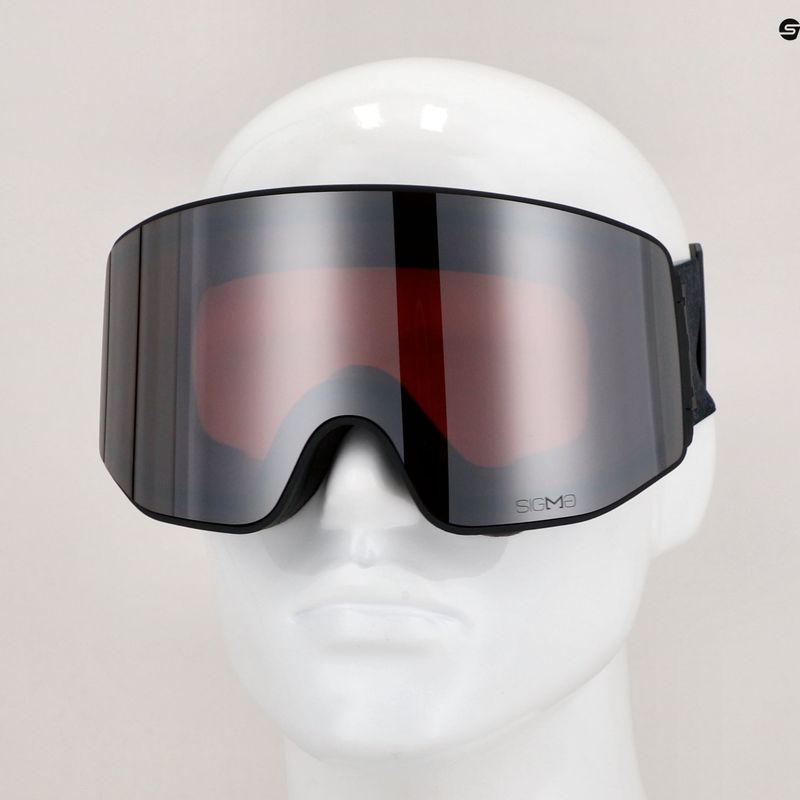 Gogle narciarskie Salomon Sentry Prime Sigma black/gun metal/silver pink 7