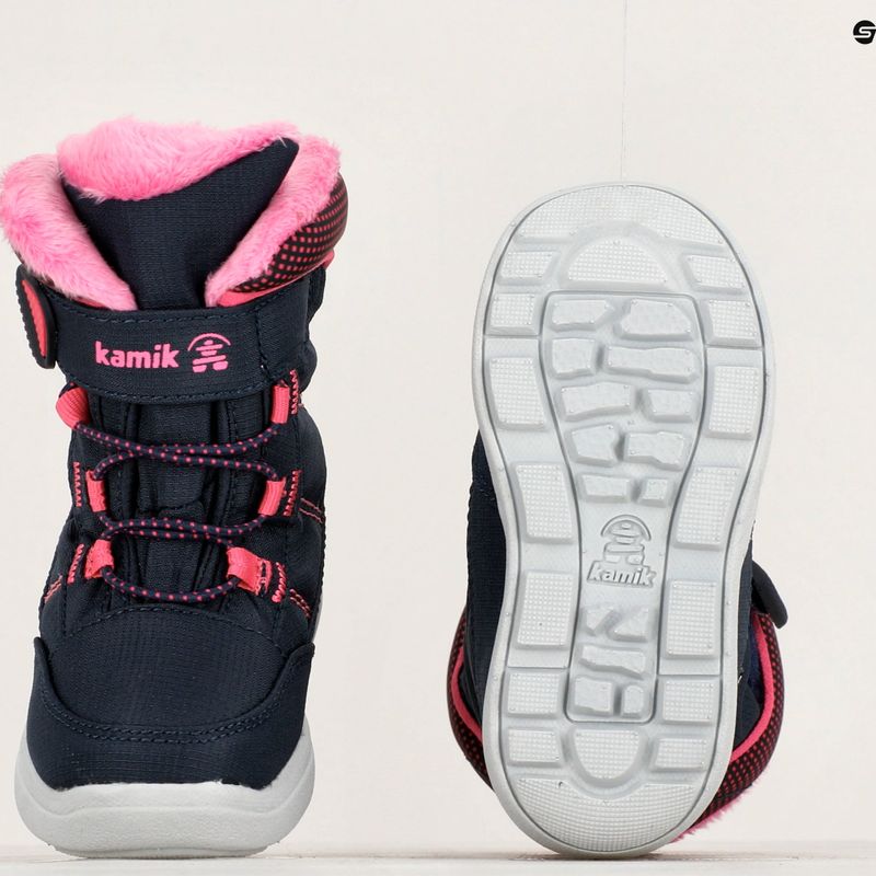 Śniegowce dziecięce Kamik Stance2 navy/magenta 10