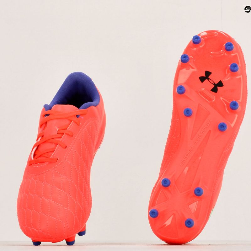 Buty piłkarskie dziecięce Under Armour Magnetico Select JR 3.0 FG beta/black/green screen 8