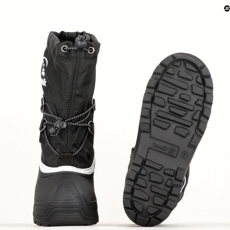 Śniegowce chłopięce Kamik Southpole4 black/white 10