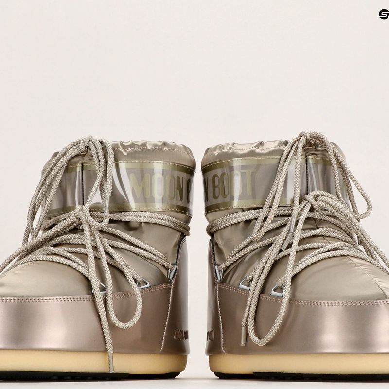Śniegowce damskie Moon Boot Icon Low Glance 2023 platinum 10