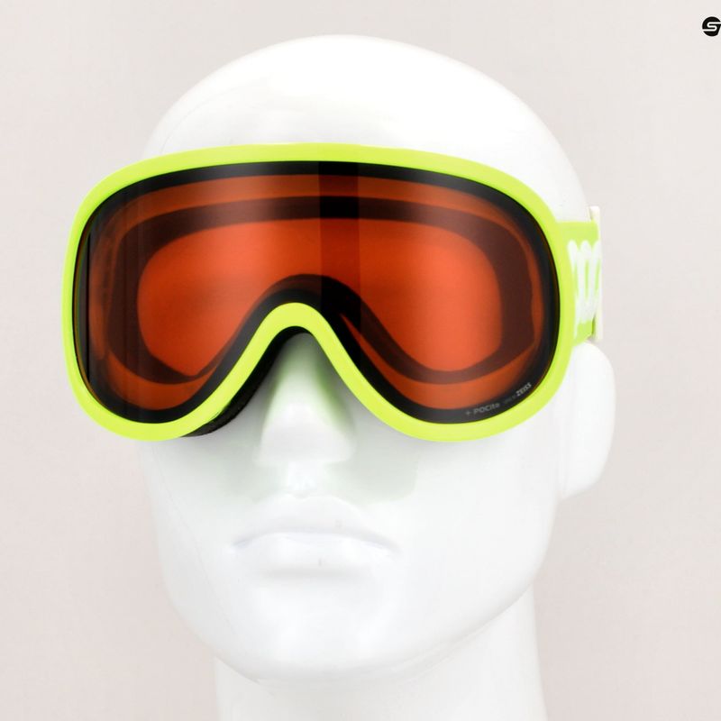 Gogle narciarskie dziecięce POC POCito Retina fluorescent yellow/green 6