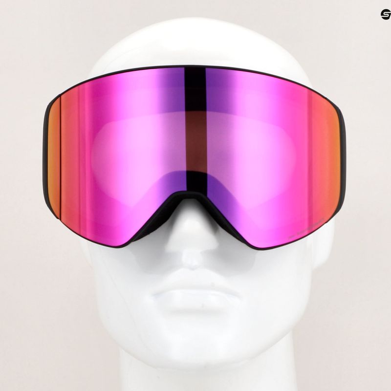 Gogle narciarskie Red Bull SPECT Jam matt black/purple with burgundy mirror/cloudy snow 4