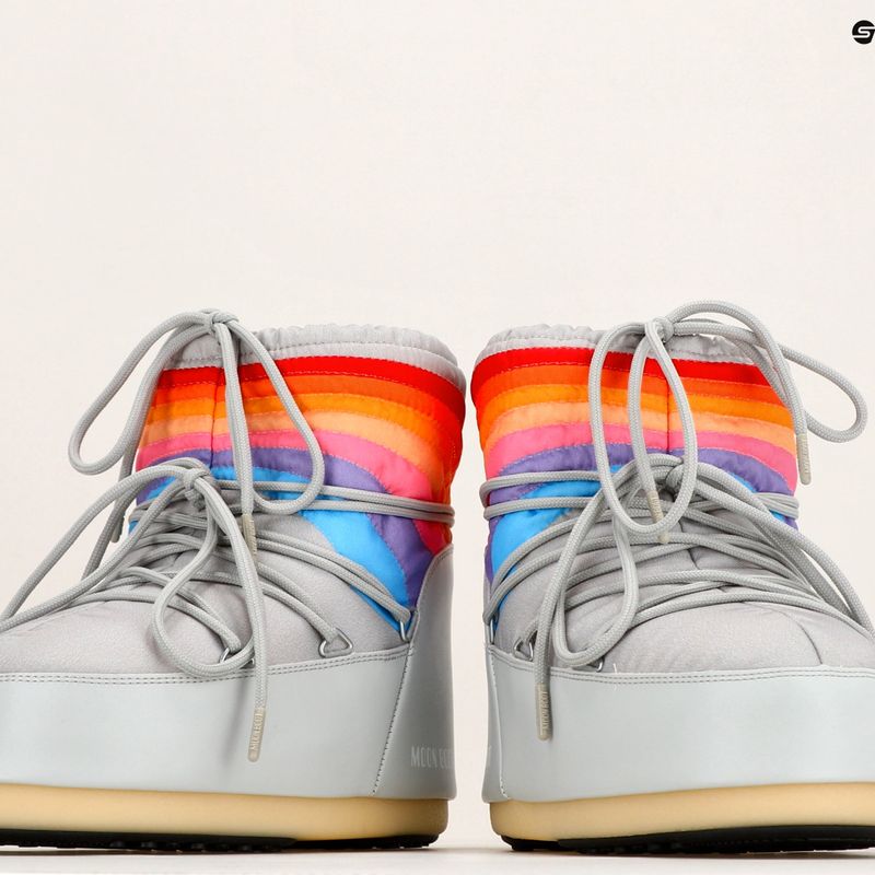 Śniegowce damskie Moon Boot Icon Low Rainbow glacier grey 9