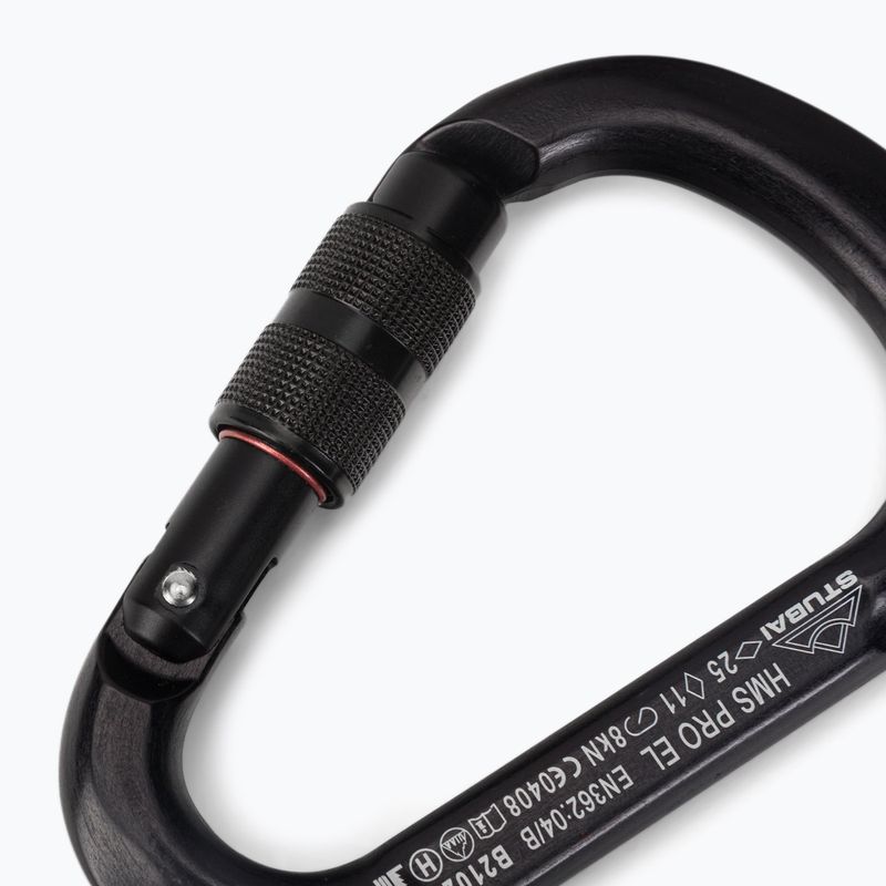 Karabinek STUBAI HMS Pro Easylock czarny 3