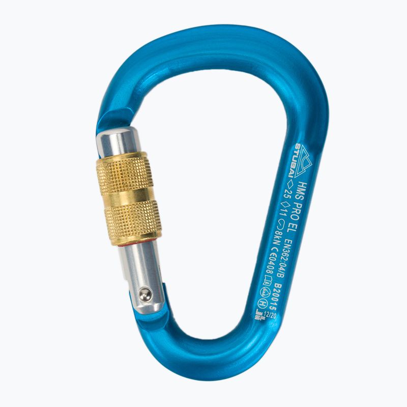 Karabinek STUBAI HMS Pro Easylock turkusowy 2