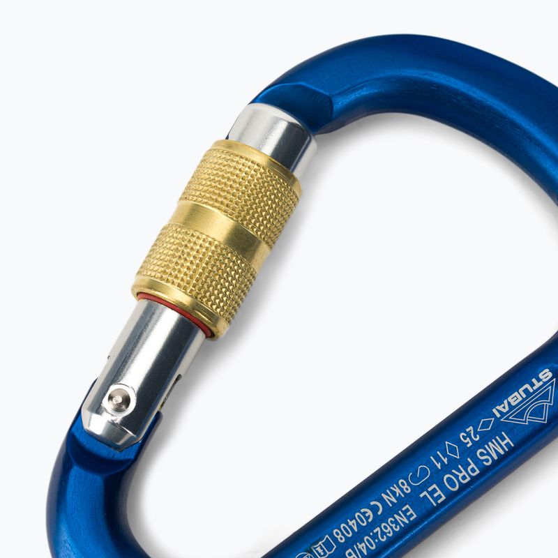 Karabinek STUBAI HMS Pro Easylock niebieski 3