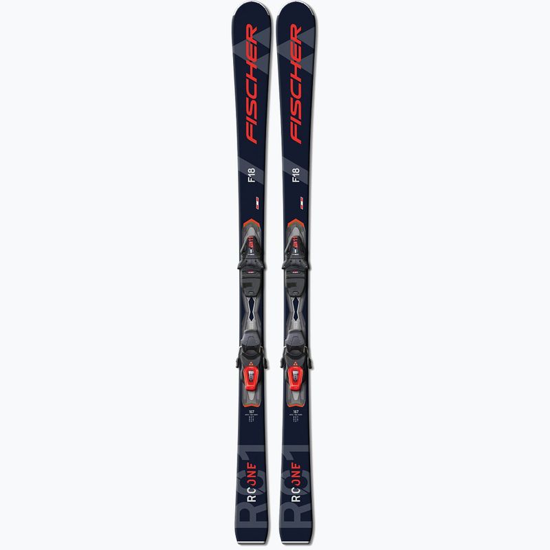 Narty zjazdowe Fischer RC One F18 Allride + wiązania RS 11 PR black/red 10
