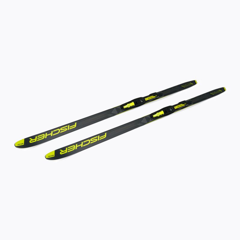 Narty biegowe dziecięce Fischer Sprint Crown + wiązania Tour Step-In black/yellow 4