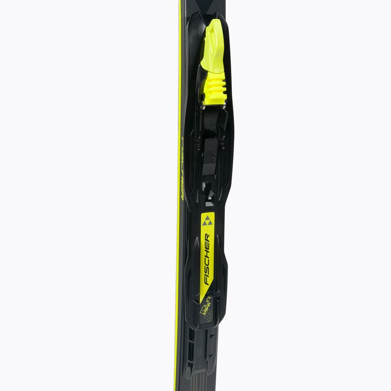 Narty biegowe dziecięce Fischer Sprint Crown + wiązania Tour Step-In black/yellow 6
