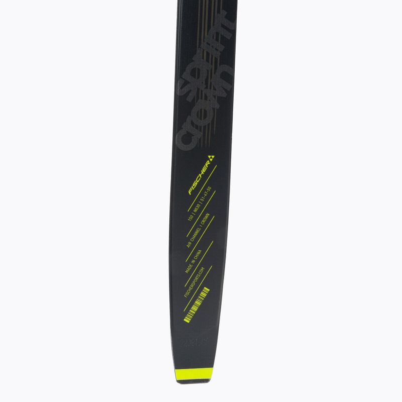 Narty biegowe dziecięce Fischer Sprint Crown + wiązania Tour Step-In black/yellow 7