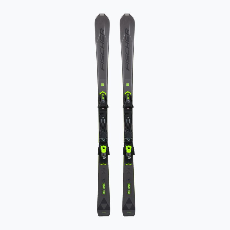 Narty zjazdowe Fischer RC One 74 Allride + wiązania RS 10 PR grey/yellow