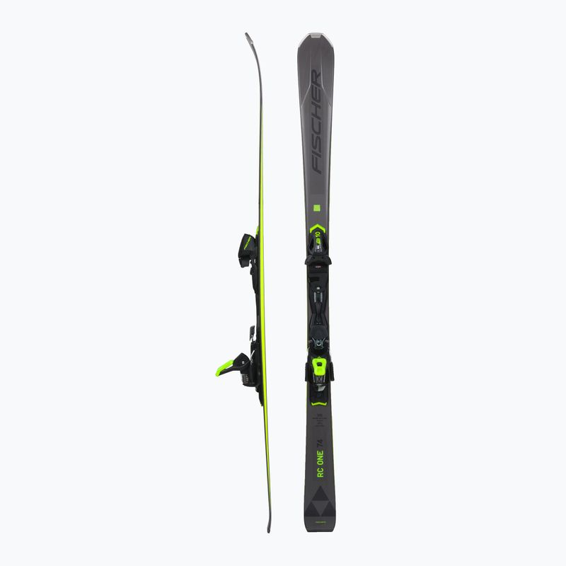 Narty zjazdowe Fischer RC One 74 Allride + wiązania RS 10 PR grey/yellow 2