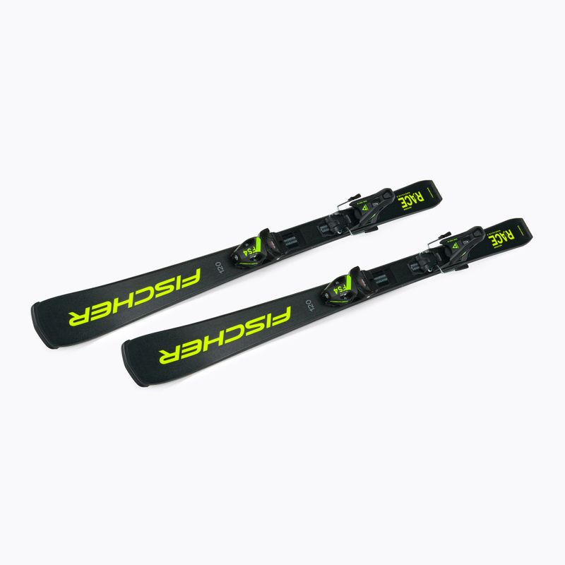 Narty zjazdowe dziecięce Fischer RC4 Race Jr Jrs (90-120) + wiązania FJ4 CA Jrs black/yellow 4