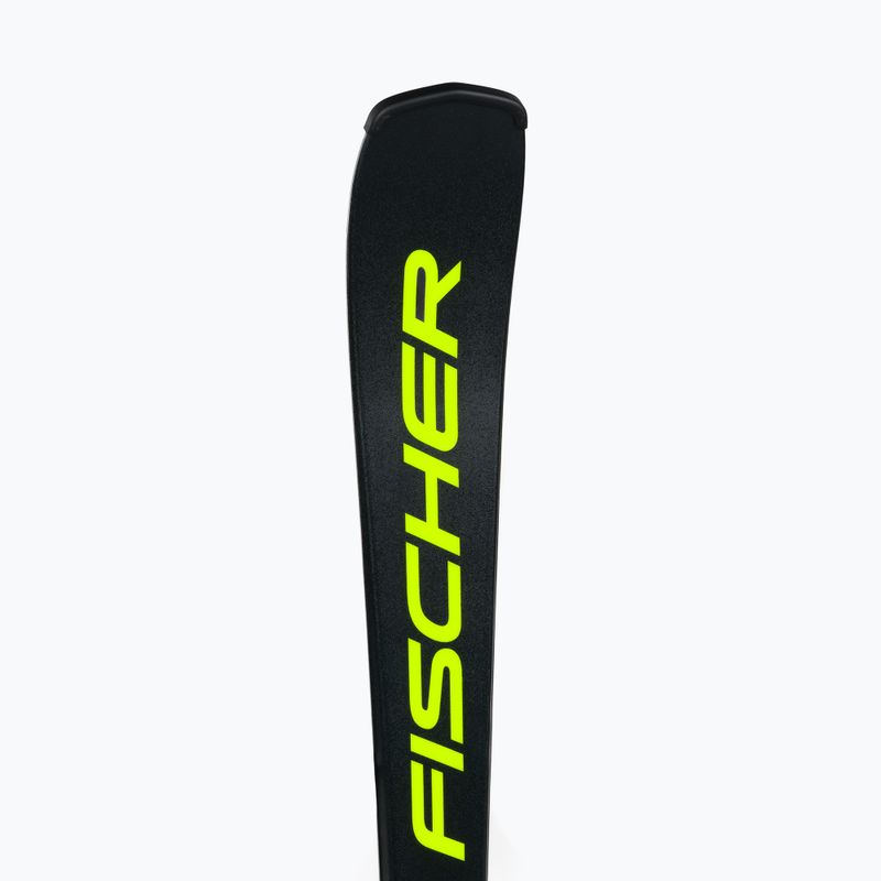 Narty zjazdowe dziecięce Fischer RC4 Race Jr Jrs + wiązania FJ7 CA Jrs black/yellow 8