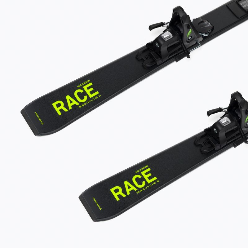 Narty zjazdowe dziecięce Fischer RC4 Race Jr Jrs (130) + wiązania FJ4 CA Jrs black/yellow 9
