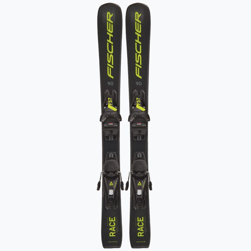 Narty zjazdowe dziecięce Fischer RC4 Race Jr Jrs (130) + wiązania FJ4 CA Jrs black/yellow 10