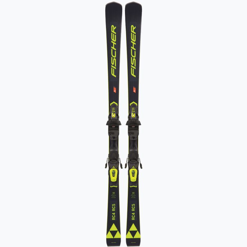 Narty zjazdowe Fischer RC4 RCS Black Allride + wiązania RC4 Z11 PR black/yellow 9