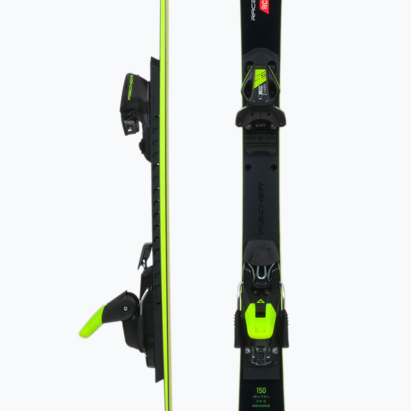 Narty zjazdowe dziecięce Fischer RC4 Worldcup SL JR. M/O-Plate + wiązania RC4 Z9 GW AC black/yellow 5