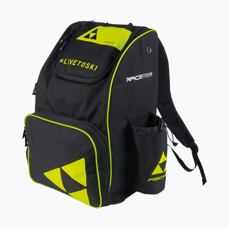 Plecak narciarski Fischer Backpack Race 55 l black/yellow 2