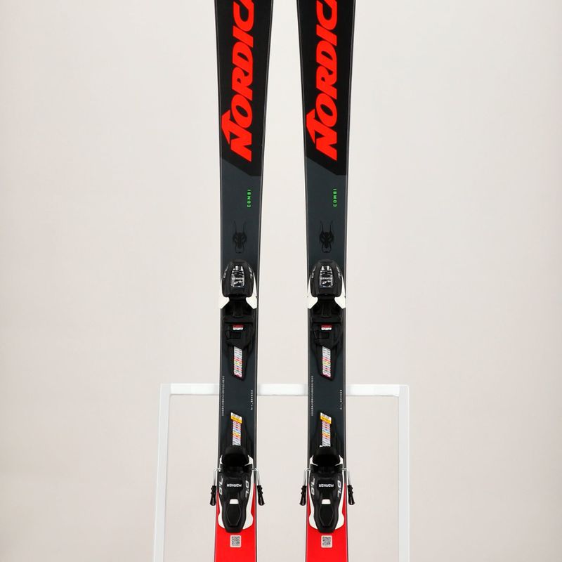 Narty zjazdowe dziecięce Nordica Doberman Combi Pro S + wiązania J7.0 FDT black/red 14