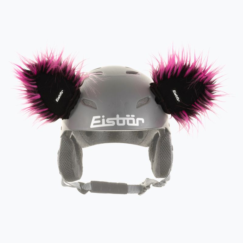 Uszy na kask dziecięcy Eisbar Kekos pink/black