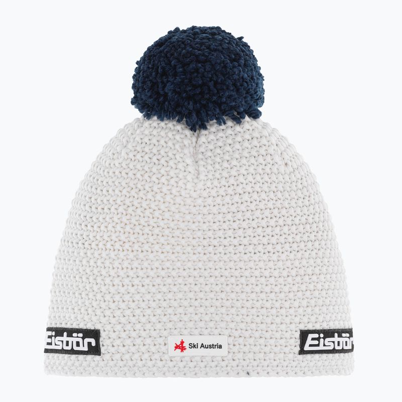 Czapka zimowa Eisbar Jamie Pompon Ska white/dark cobalt