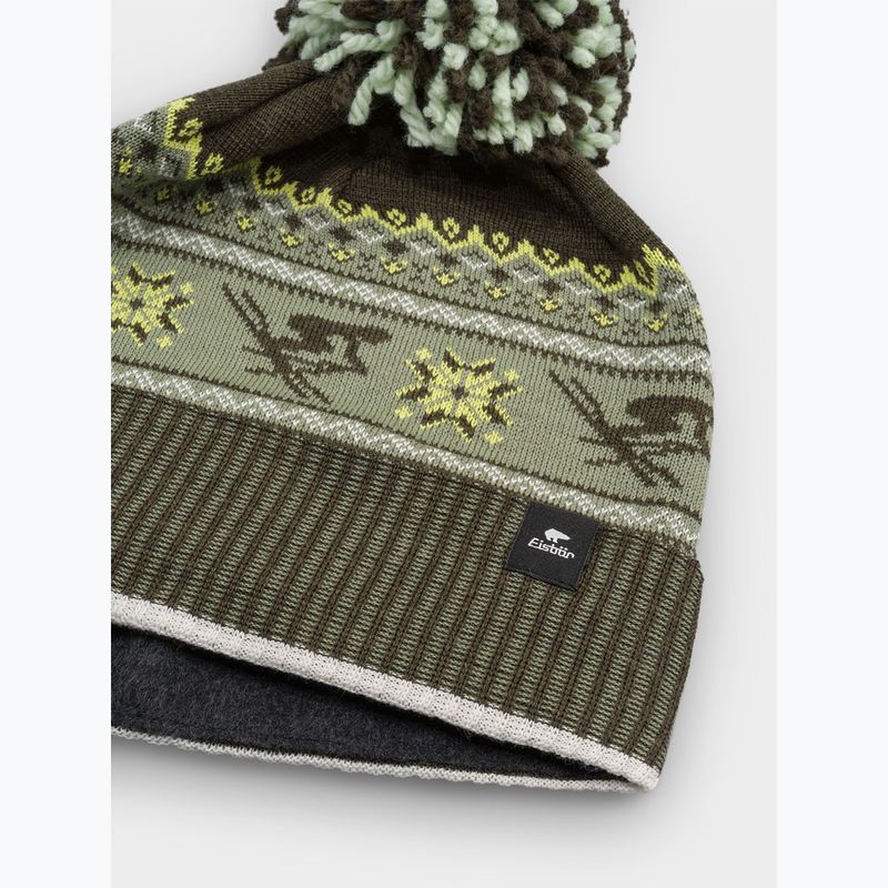 Czapka zimowa Eisbar Retroski Pompon olive/khaki green 2