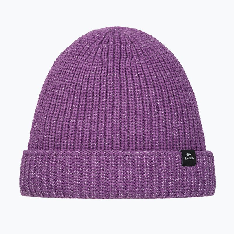 Czapka zimowa dziecięca Eisbar Lenoko Reflective purple