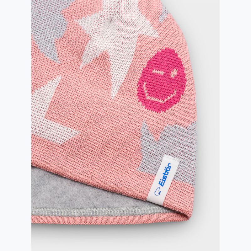 Czapka zimowa dziecięca Eisbar Talesia Pompon salmon 2