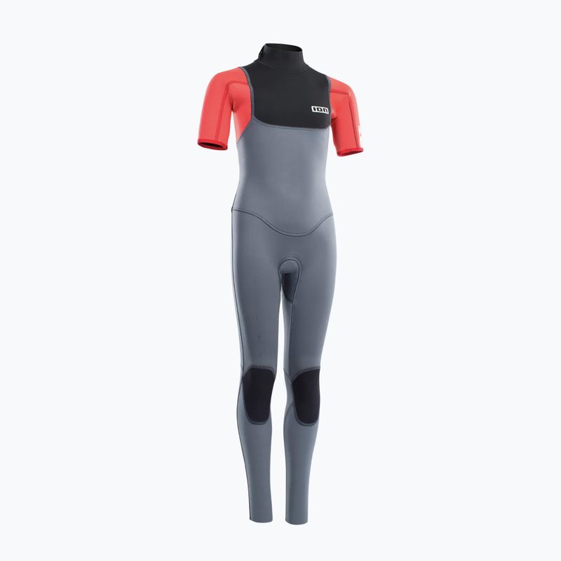 Pianka do pływania dziecięca ION Capture 3/2 Back Zip Jr steel blue/red