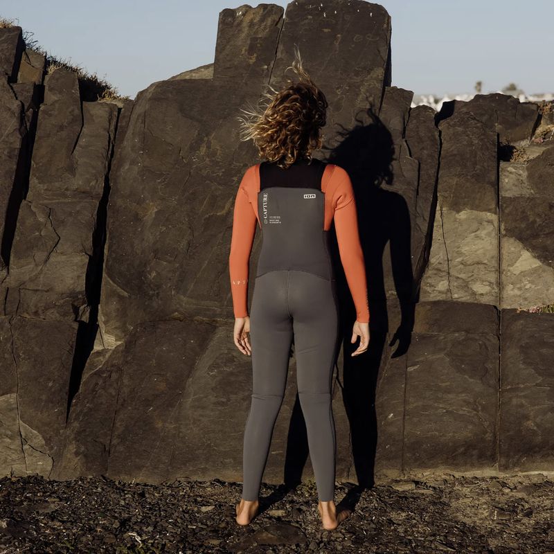 Pianka surfingowa dziecięca ION Capture 4/3 Front Zip Jr steel blue/red 6