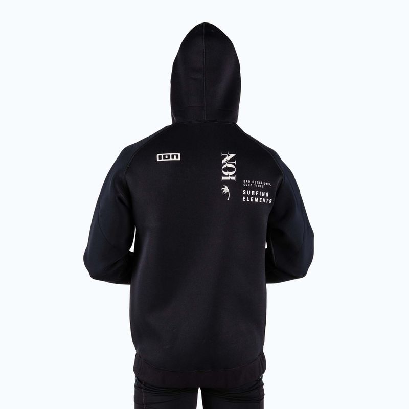 Bluza neoprenowa męska ION Hoody Neo black/steel blue 3