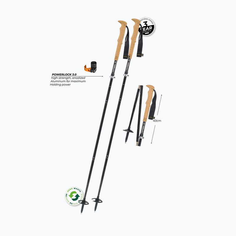 Kije trekkingowe Komperdell FX Lite Carbon Vario Summit titan 2