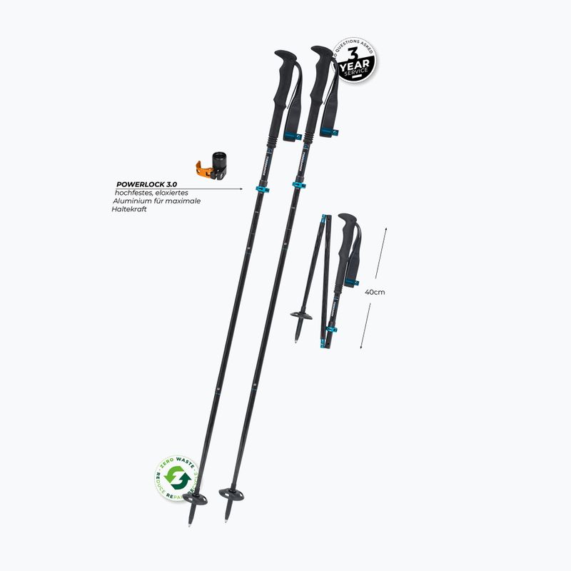 Kije trekkingowe Komperdell FX Lite Carbon Vario Approach blue 2