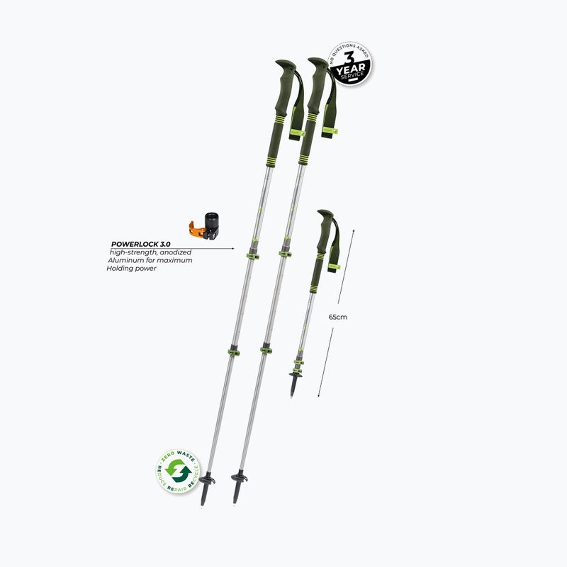 Kije trekkingowe Komperdell Explorer Zero green 9
