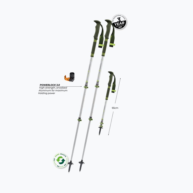 Kije trekkingowe Komperdell Explorer Zero green 10